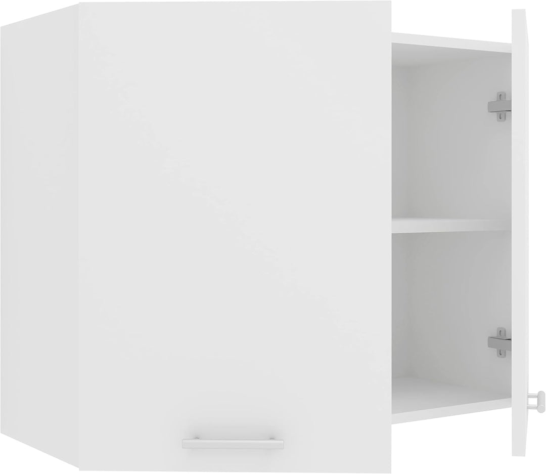 VCM Küchenschrank Breite 80 cm Holztür Hängeschrank Küche Küchenmöbel Esilo Weiss, Weiss