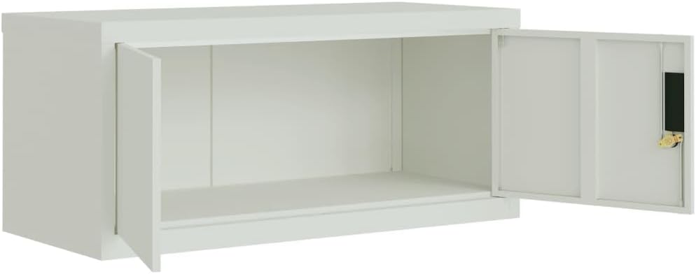 Cozynest Aktenschrank, Büroschrank mit Einlegeboden, Abschliessbar Metallschrank Schrank mit Türen,