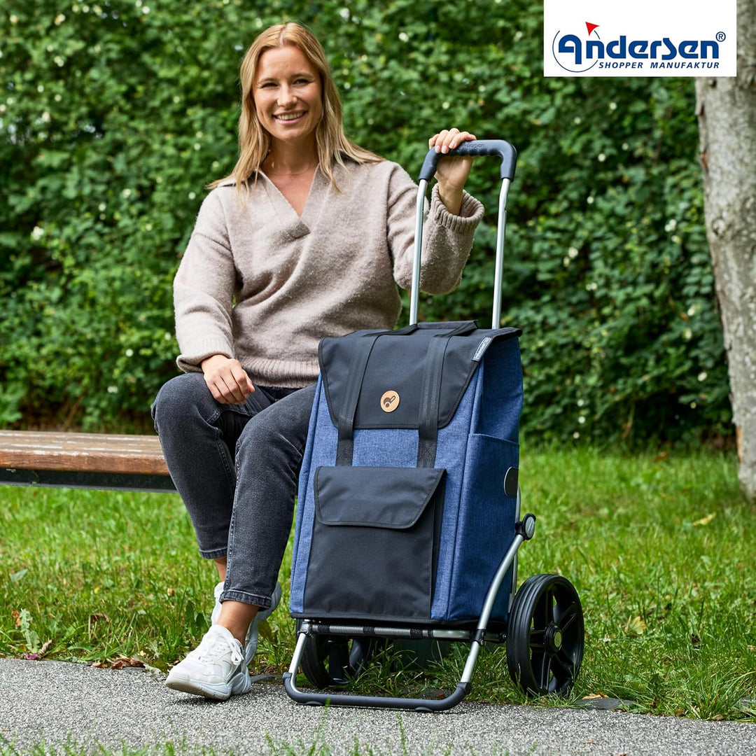 ANDERSEN Einkaufstrolley - Royal Shopper Senta 2.0 blau, Blau