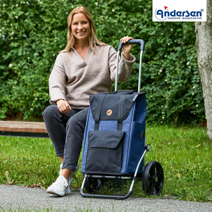 ANDERSEN Einkaufstrolley - Royal Shopper Senta 2.0 blau, Blau