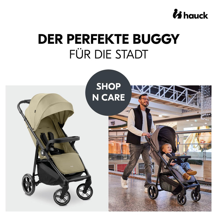 hauck Buggy Shop N Care für Kinder ab Geburt bis 22 kg mit Liegefunktion, Getränkehalter und Snack T