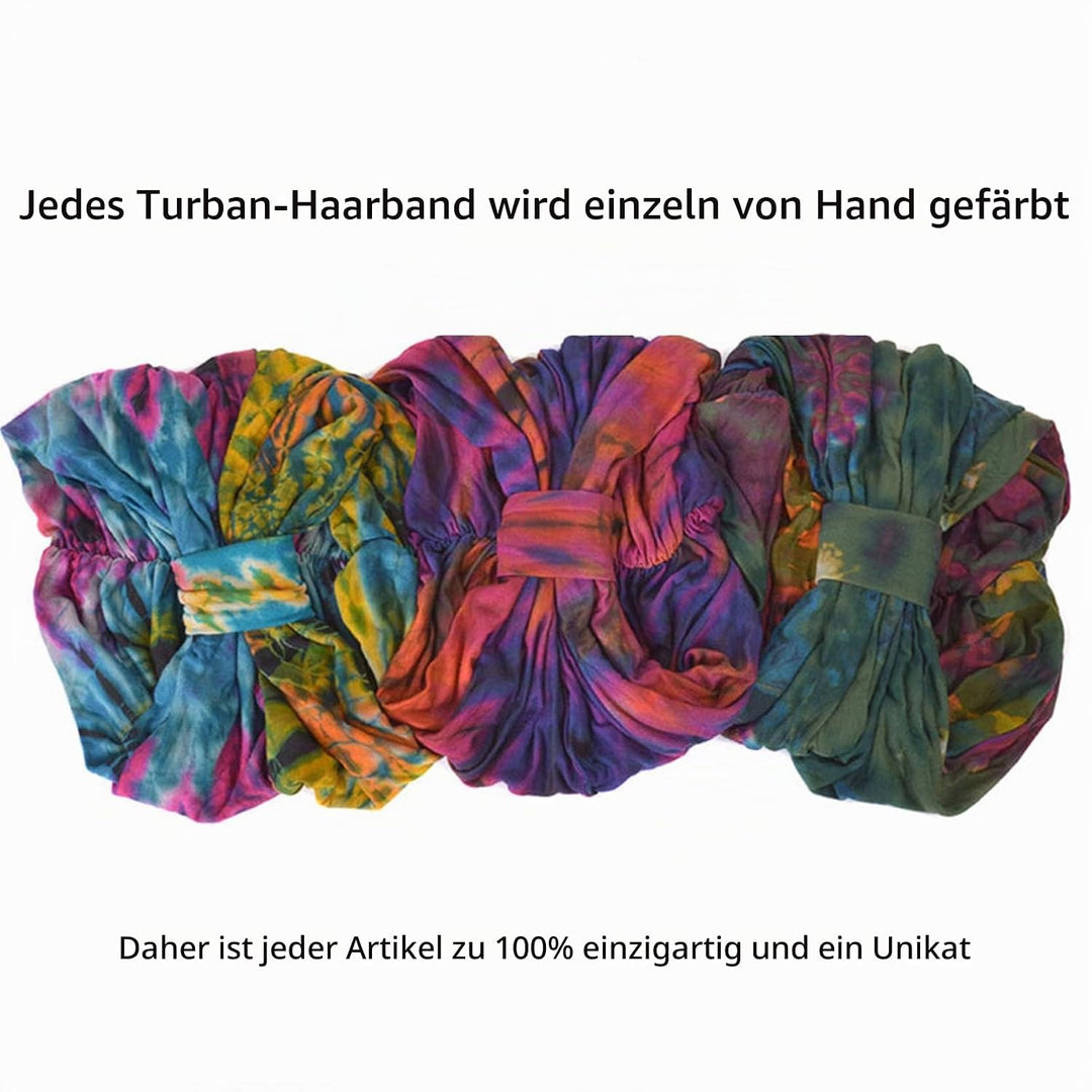 CHARM Tie Dye Stirnband Hippie Mode Elastisch Kopf Wickeln Abdeckung 60&