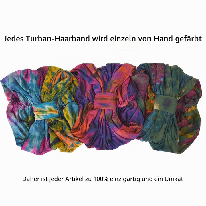 CHARM Tie Dye Stirnband Hippie Mode Elastisch Kopf Wickeln Abdeckung 60&