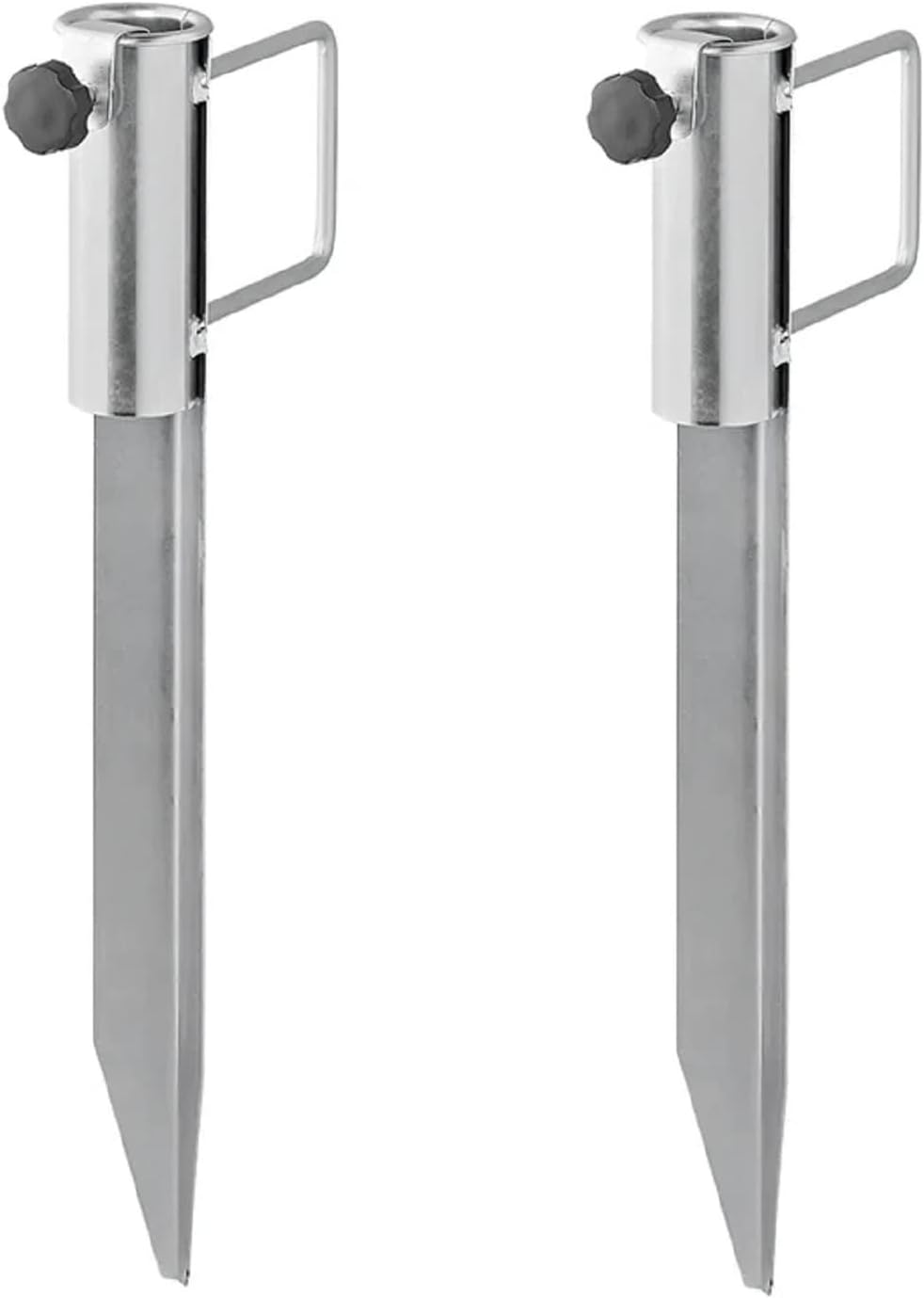 2 STK Bodenhülse Sonnenschirm Wäschespinne 35 mm, 45 cm betonierbar | Rasendorn für Wäschespinne, So