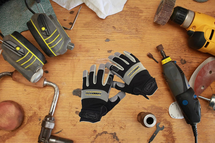 TECH-CRAFT® Heavy Duty Schutzhandschuhe Strong Touch | Touchscreenfähig | Handfläche mit Mikro-Faser
