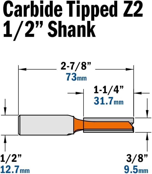 CMT ORANGE TOOLS 812.595.11 - NUTFRÄSER HM S=12.7 D=9.5X31.7