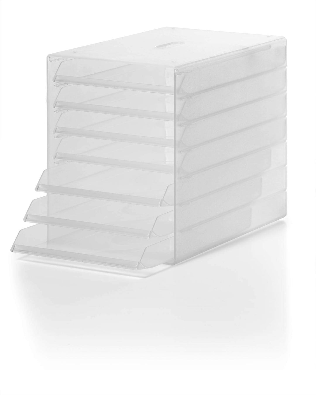 Durable Schubladenbox Idealbox, 7 Fächer, transparent, 1712000400 Transparent ohne Frontplatte, Tran
