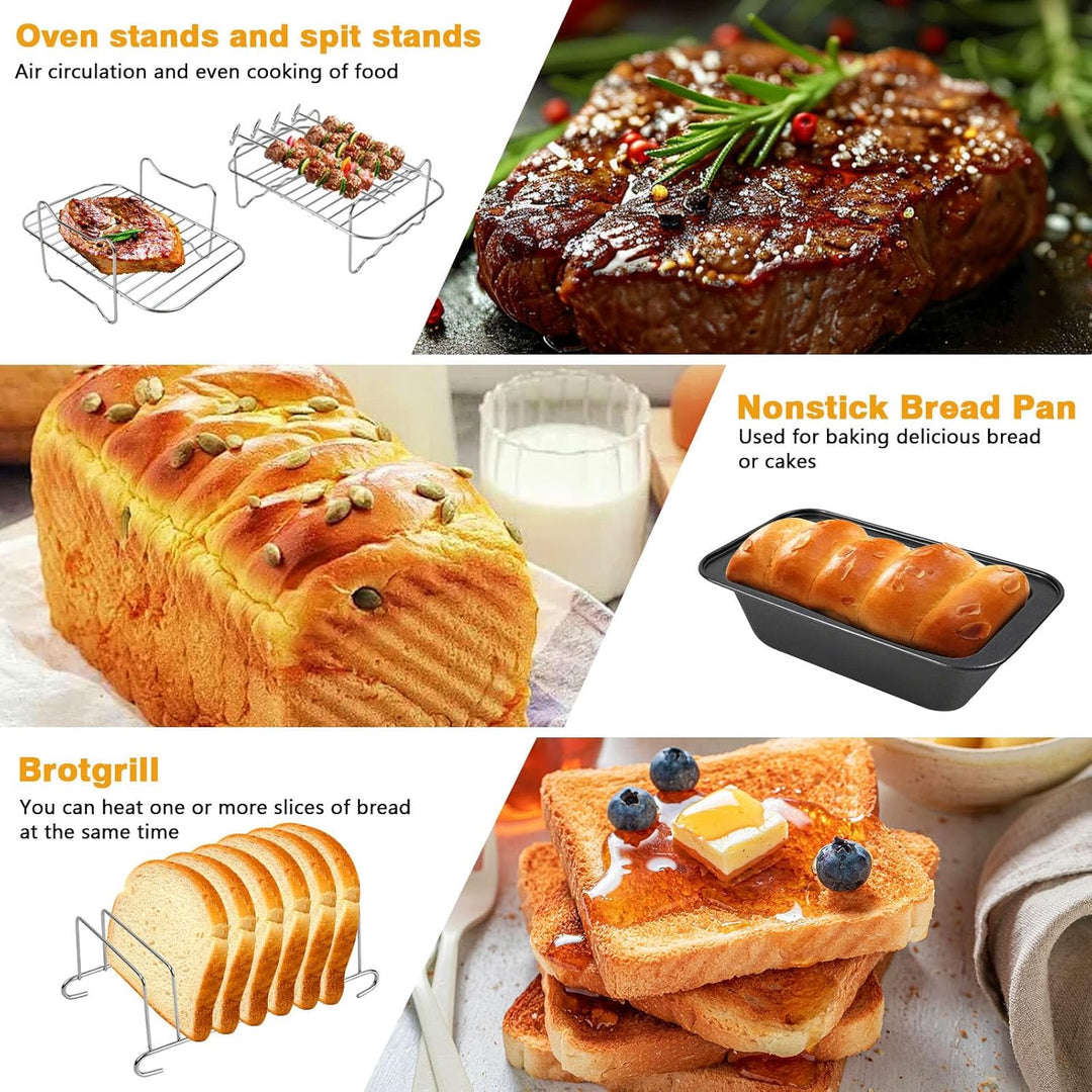 Airfryer Zubehör für Ninja, Heissluftfritteuse Zubehör für Ninja Foodi Max Dual Zone Heissluftfritte