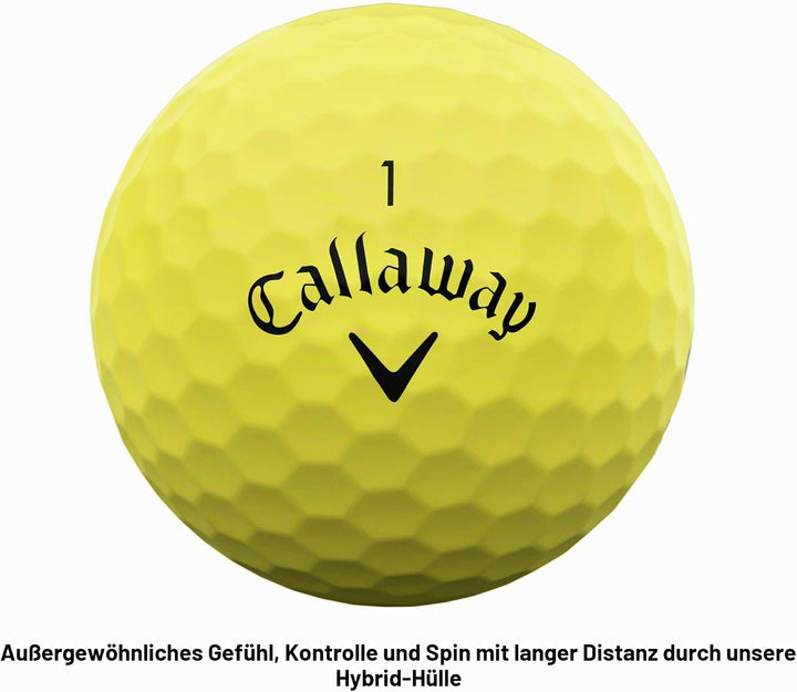 Callaway Supersoft Golfbälle 2023 Gelb, Gelb