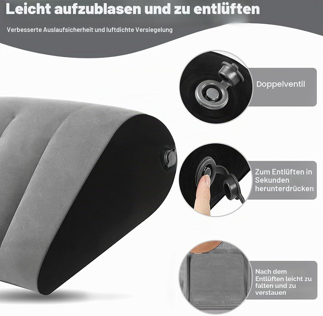 Aufblasbares Kissen Tragbares Keilkissen Minimalistisch – Reduziert den Druck der Taille Leichtes Be