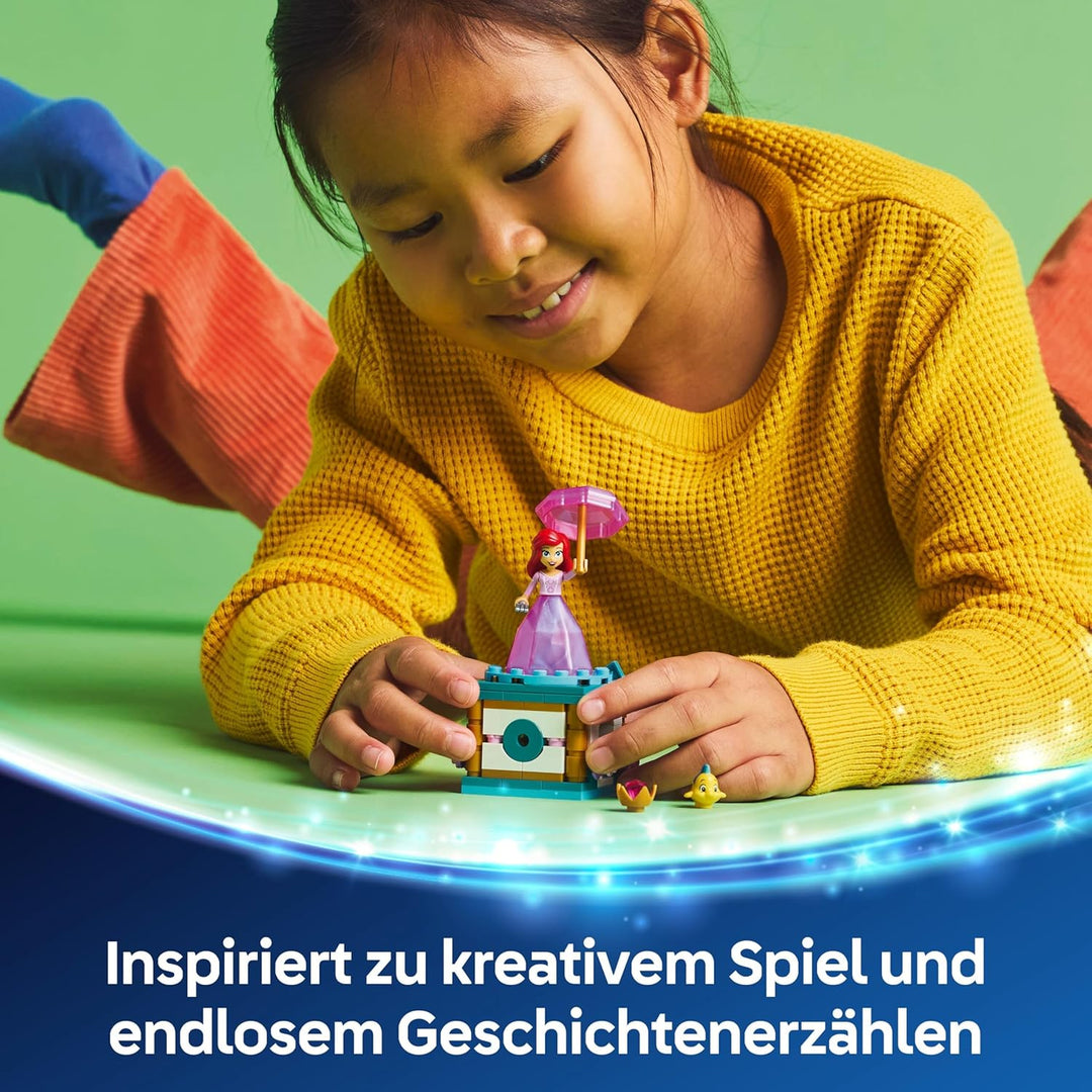 LEGO ǀ Disney Princess Arielle - Spielzeug mit Minifigur - Fabius Figur sowie Zubehör wie Diamant &amp;