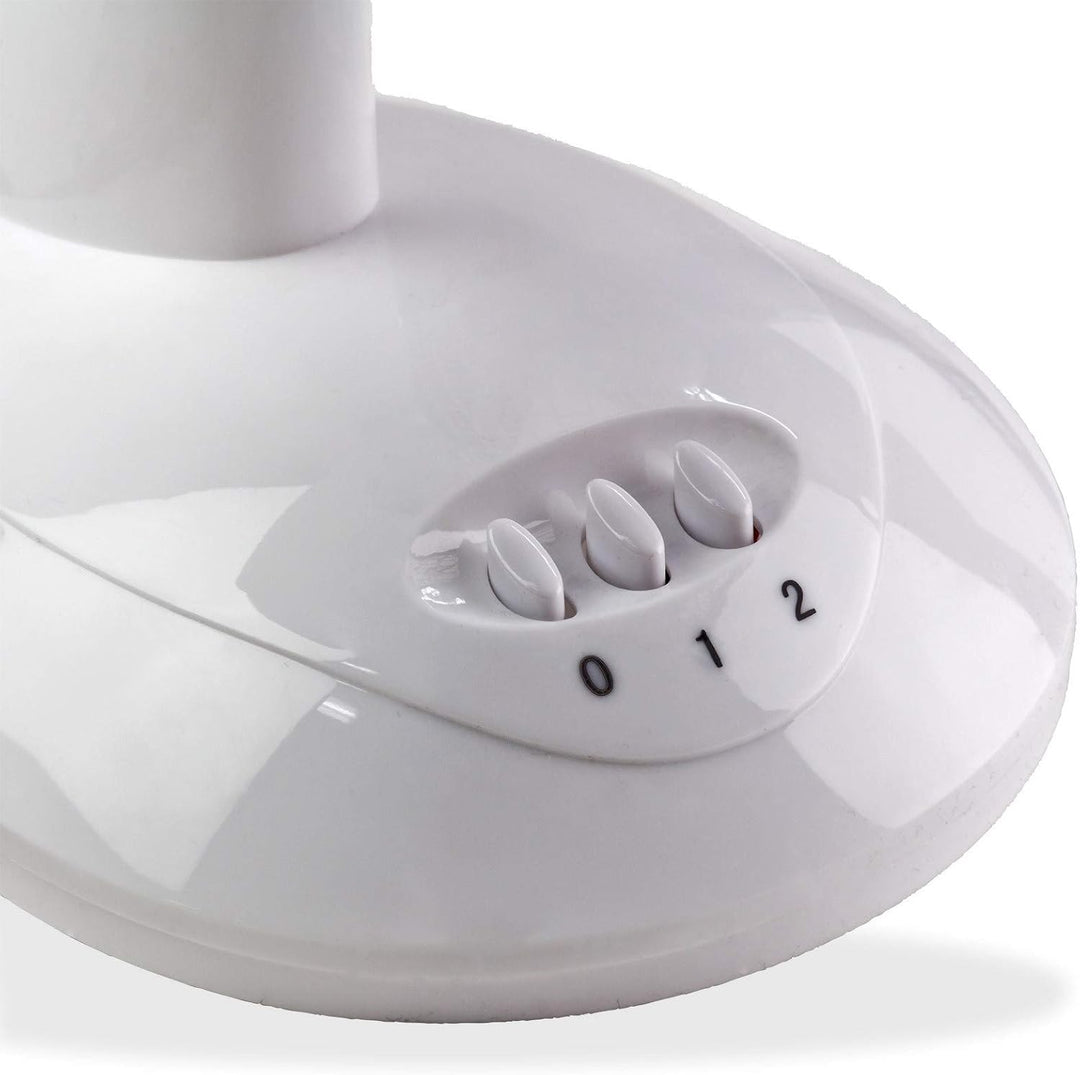 DEMA Tischventilator Ø27 cm – Ventilator, Schreibtischventilator, Standventilator – oszillierend, le