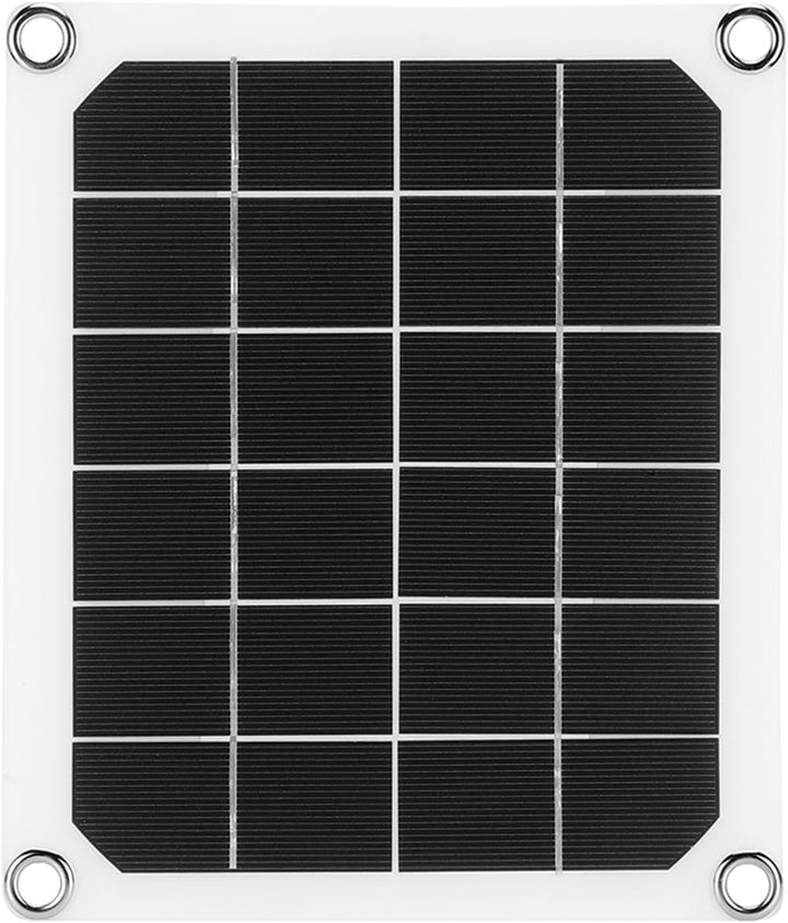 Ejoyous Solarbetriebener Abluftventilator, 6V 10W Solarpanel-Abluftventilator Wasserdichter Solarlüf
