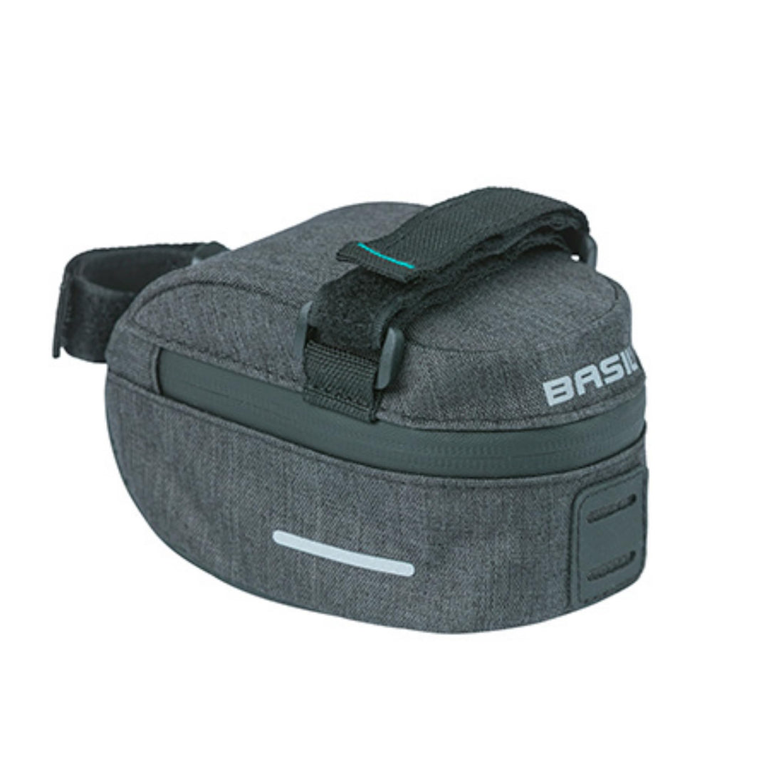 Basil Discovery 365D - Rahmentasche M Schwarz - 1.8 Liter - 9 x 35 x 5 cm - Leichtgewichtigen Sattel