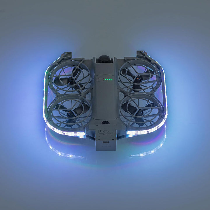 LED-Lichtstreifen Propeller Guard für DJI Neo 2 Zubehör, RGB Mehrfarbige Durchfluss Nacht Flug Licht