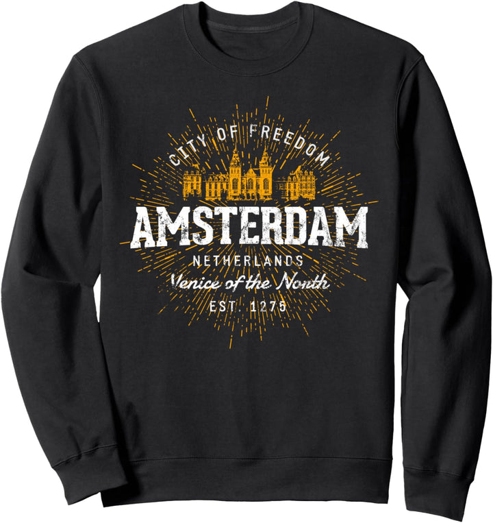 Niederlande Urlaub Souvenir Amsterdam Sweatshirt