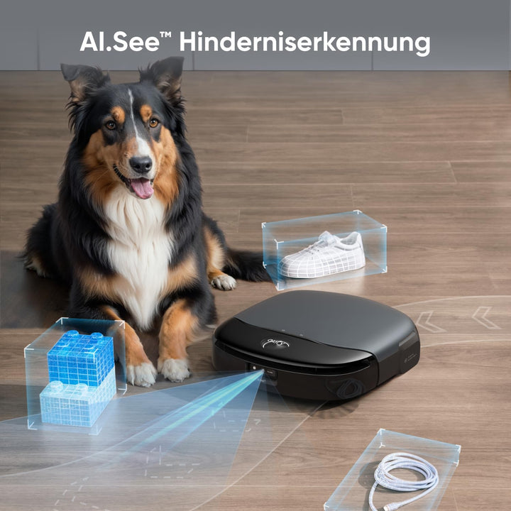 eufy S1 HydroJet Saugroboter mit Wischfunktion, All-in-One-Station, Revolutionäres Reinigungssystem,