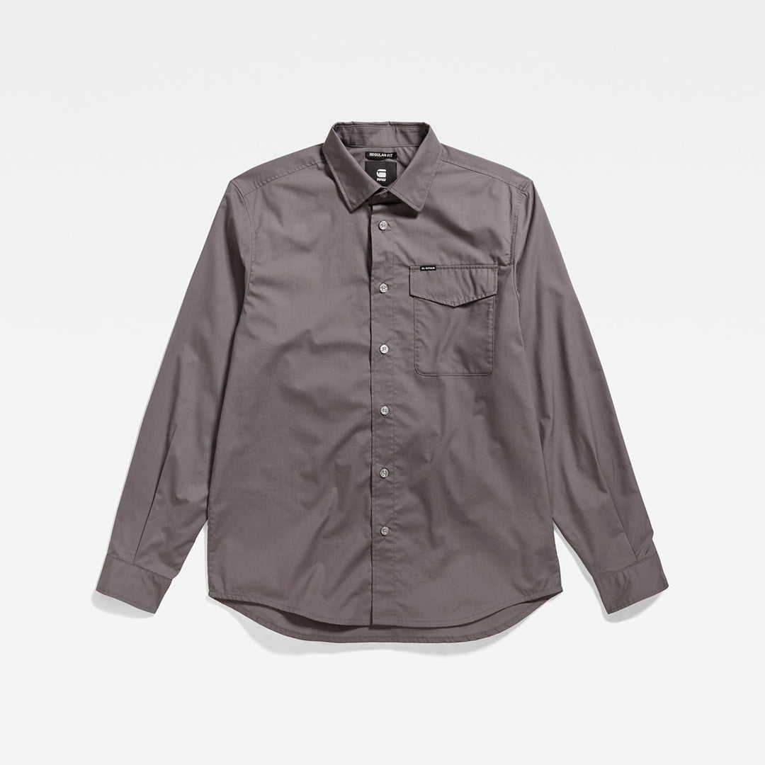 G-STAR RAW Herren Rine Regular Hemd Shirts S Grau (Rabbit D23561-d308-g077), S Grau (Rabbit D23561-d