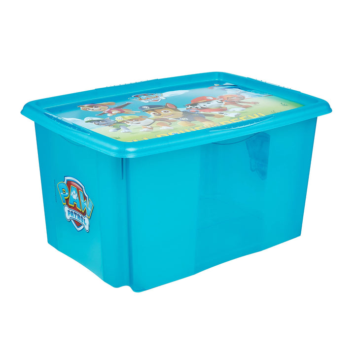 keeeper Paw Patrol Aufbewahrungsbox mit Deckel, Dreh- und stapelbar, Für Kinder, 45 l, Karolina, Fre