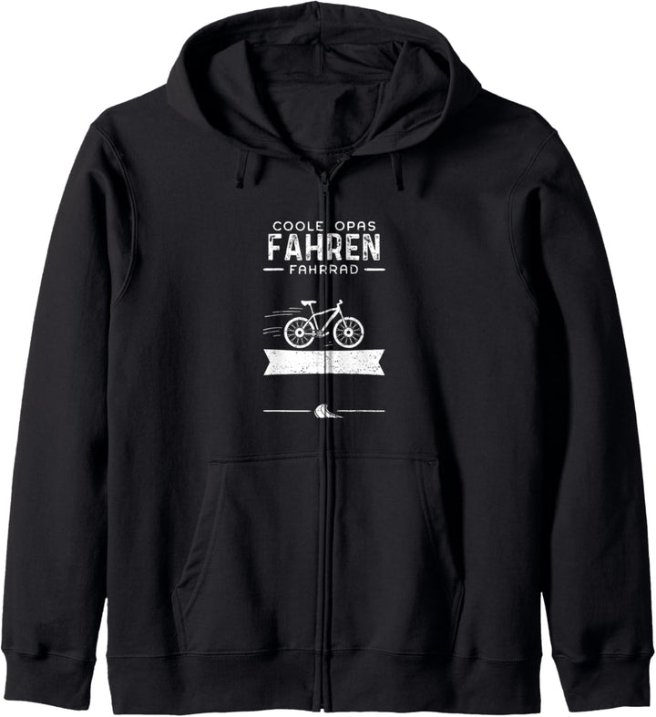Opa: Coole Opas Fahren Fahrrad - Fahrrad Sprüche Kapuzenjacke