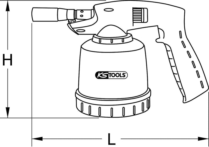 KS Tools 903.5901 Universal-Kartuschenlötgerät, Kunststoff