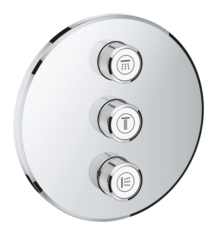 GROHE Grohtherm SmartControl | Brause- &amp; Duschsystem - Thermostaterweiterung mit 3-fach Unterputzven