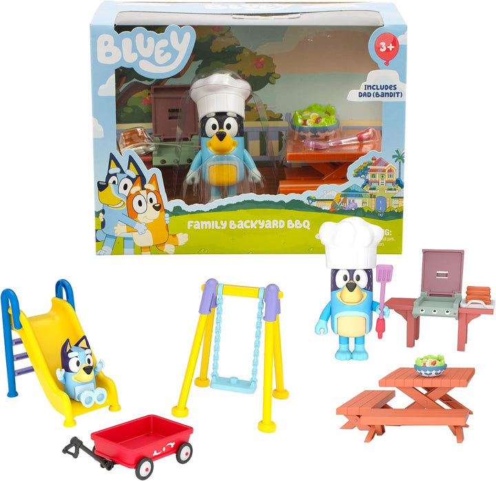 Giochi Preziosi - Bluey-Grillfigur mit Tisch und Bänken für PIC Nick Grill Küche und Hut Koch Als Zu