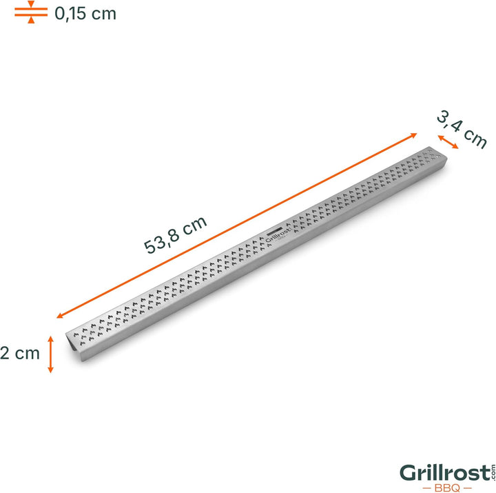 Grillrost.com Das Original Fettrinnen-Einsatz für XXL Griddle Plancha - Verhindert, DASS Grillgut in