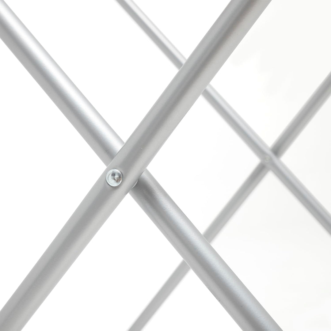 COM-FORT HOUSE Wäscheständer aus Aluminium, 20 m, Grau Grau 20 m, Grau 20 m