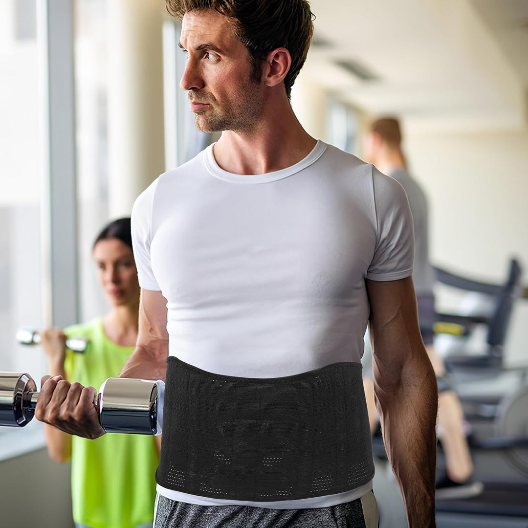 Hebegurt für Krafttraining Herren, Verstellbar, Schwarz, Polyester