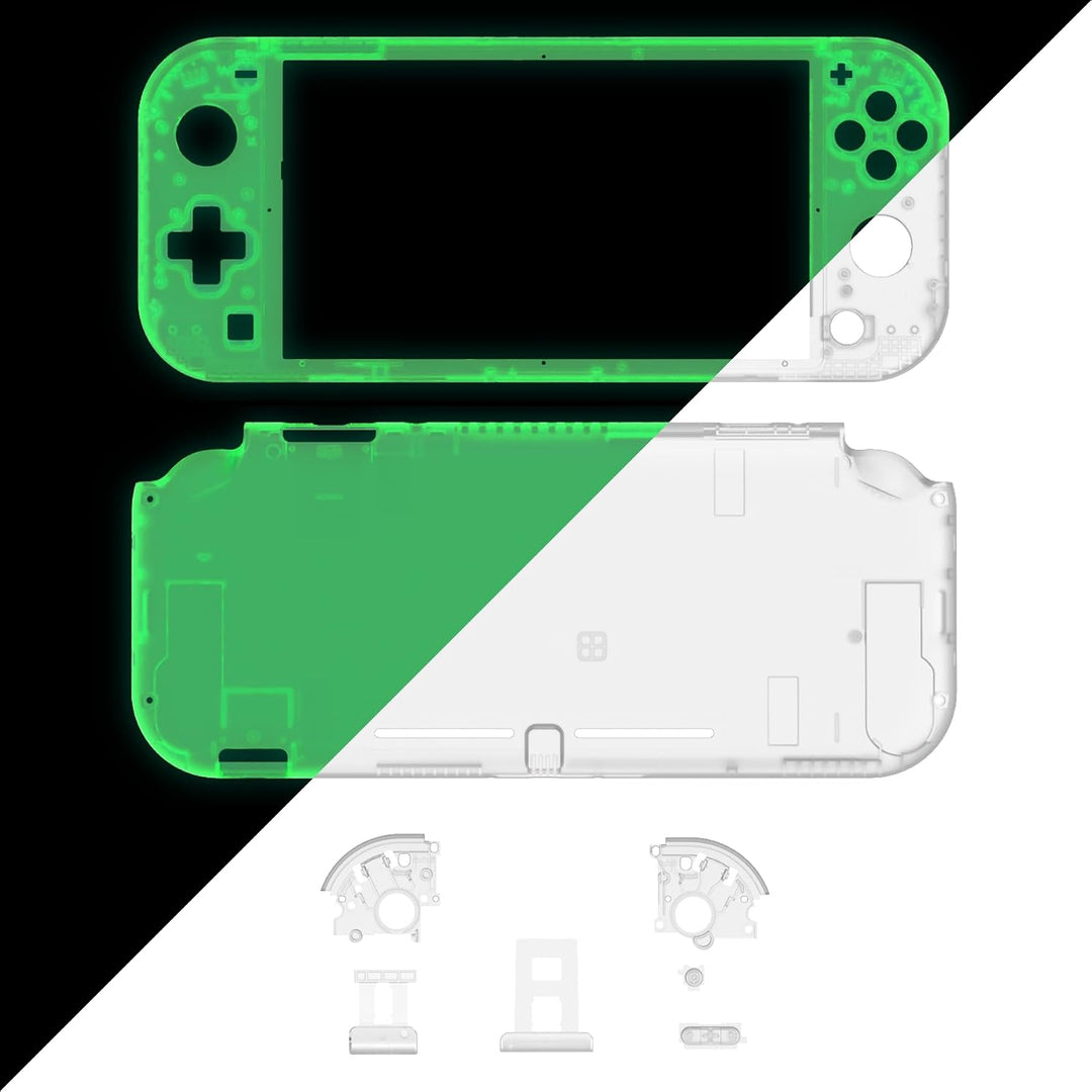 eXtremeRate Full Case für Switch Lite Console, DIY-Ersatz Gehäuse Hülle &amp; Tasten &amp; Schutzfolie Ersat