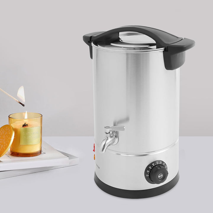 PansyWind Wachsschmelzer 1800W 8L aus Edelstahl Mit Trockenbrandschutz &amp; Automatischer Temperaturkon