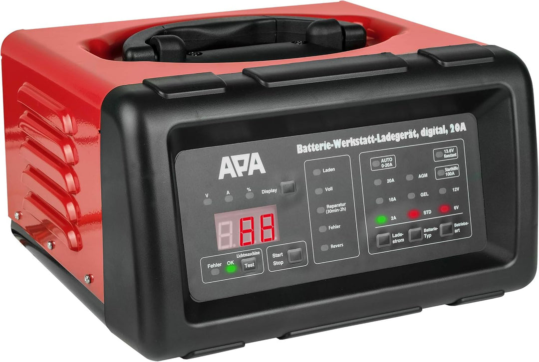 APA 16623 Werkstattladegerät 12 V, 6V 20A 20 A Ladestrom, 20 A Ladestrom
