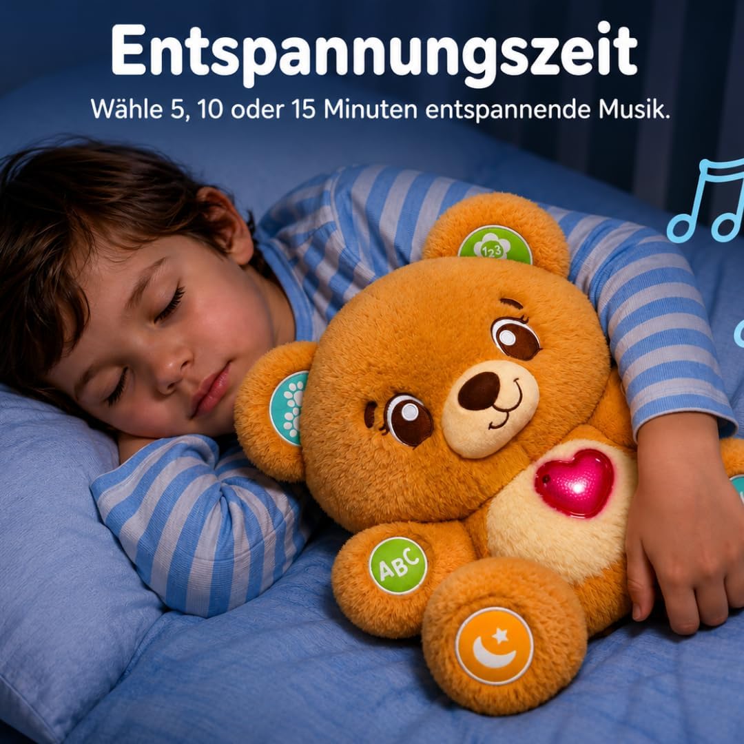VTech Baby Spielspass-Bärchen – interaktiver Lern- &amp; Kuschelbär ab 1 Jahr