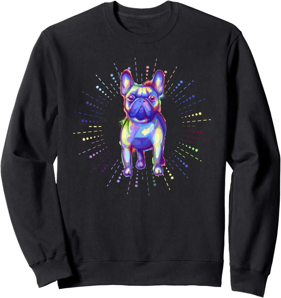 Französische Bulldogge Wasserfarbe Züchter Bullys Sweatshirt