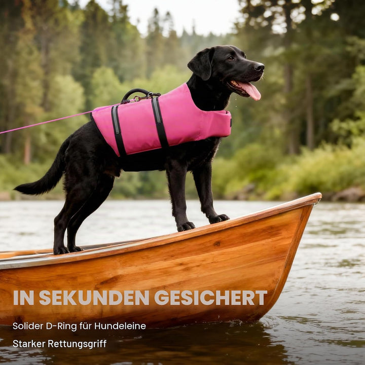 VIVAGLORY Rip Stop Schwimmweste Hund, Hundeschwimmweste, Schwimmhilfe &amp; Auftrieb, Rettungsweste Hund