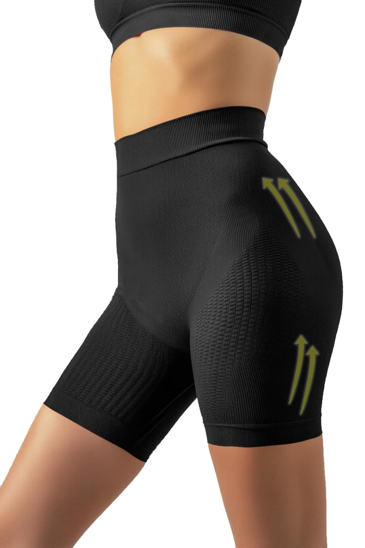 Shapewear Damen Bauchweg Anti Cellulite Hose - Anti Cellulite Leggings, Drenierende Shorts, Nahtlose
