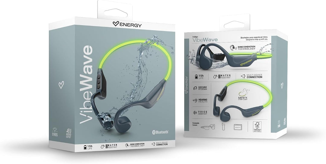 Energy Sistem Enersy Sistem VibeWave Bluetooth-Kopfhörer (Bluetooth 5.4, 15 Stunden Akkulaufzeit, Mi