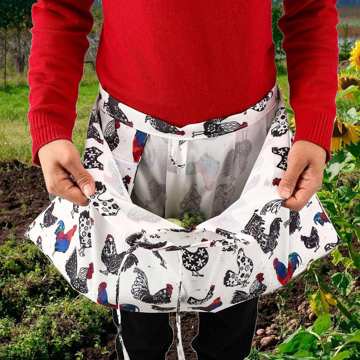 HGRTYXS Ernteschürze, Gartenschürze, Gartenschürze, Obstpflückschürze, Tasche für Gärtner, Sammelsch