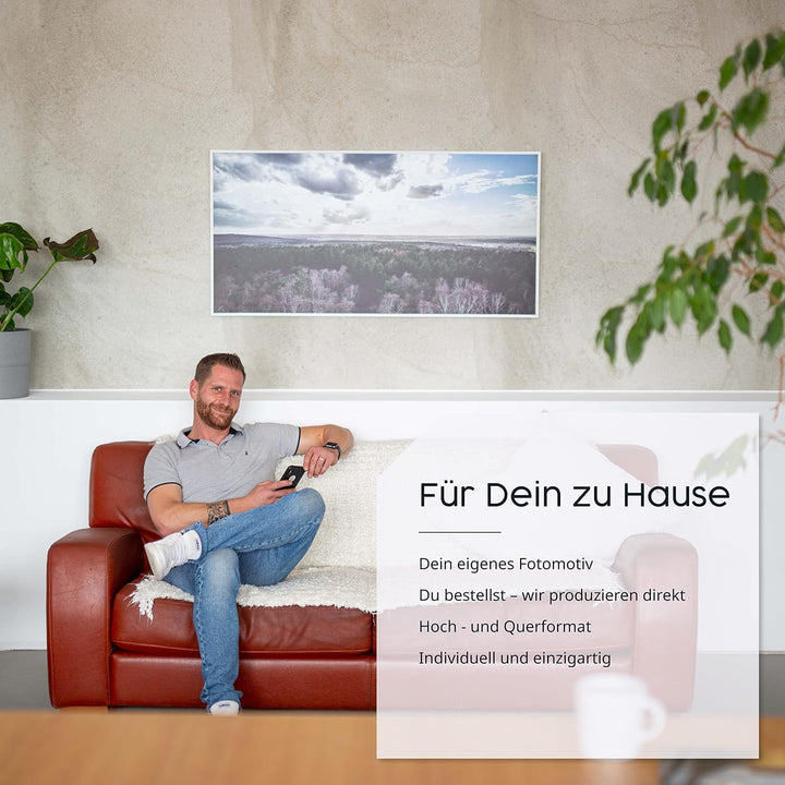IH Engineering BV Bildinfrarotheizung 450 Watt - weisser Rahmen - 5-12 m² D005. Wainui Wasserfälle N