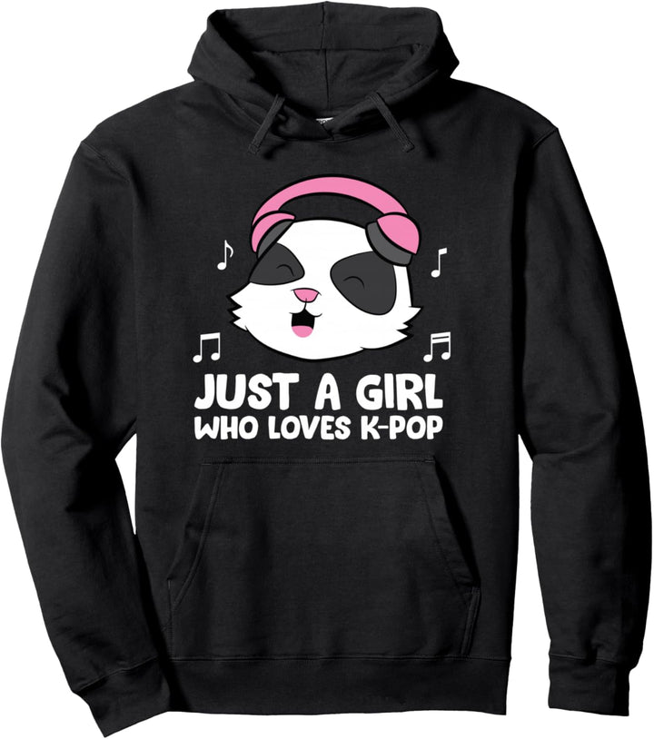 Nur ein Mädchen, das K-Pop Musik liebt Pullover Hoodie