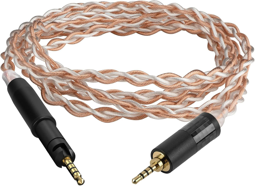 Geekria Apollo 5N Kupfer-Silber gemischtes Audiokabel kompatibel mit Sennheiser HD-599 579 569 559 5