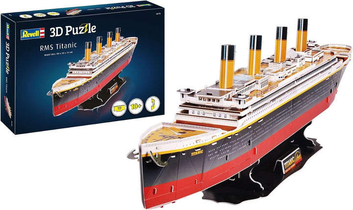 Revell 3D Puzzle 00170 I RMS Titanic I 113 Teile I 4 Stunden Bauspass für Jung Alt I ab 10 Jahren I