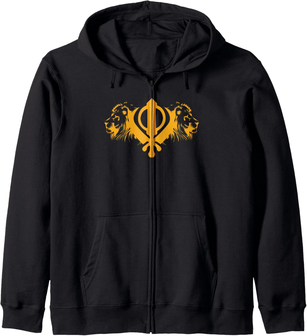 Sikh Khanda Lion for all Sikhs Kapuzenjacke