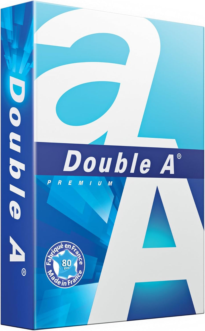 5 Stück A4 Kopierpapier 500 Blatt 80 g Double A Qualität Premium Extra Weiss