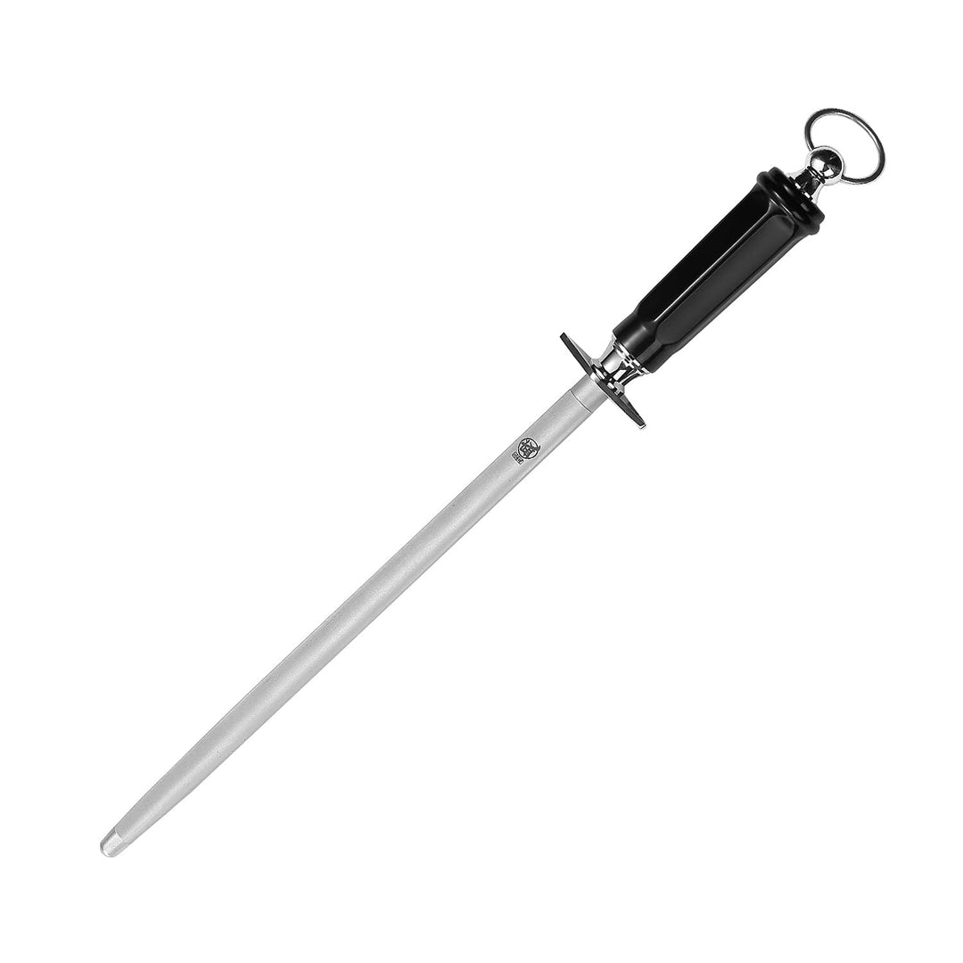 MITSUMOTO SAKARI 40 cm Runder Wetzstahl, Messerschleifer Profi, Japanischer Kohlenstoffstahl Knife S