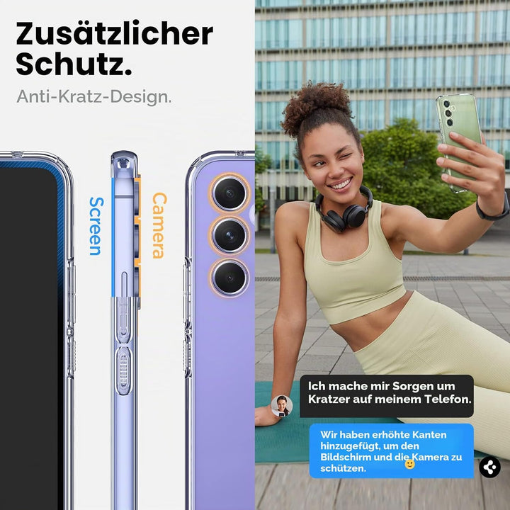 Spigen Liquid Crystal Designed for Galaxy A54 5G case (2023) - Crystal Clear Kristallklar, Kristallk
