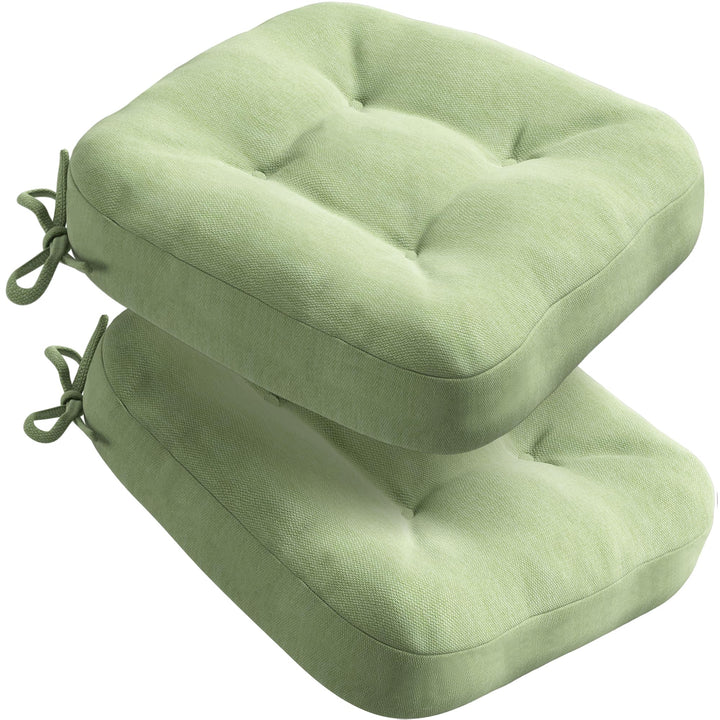 Codi Sitzkissen 40x40×8 cm 2er Set, Extra Dicke, Bequeme Stuhlkissen mit wasserabweisendem Bezug – W
