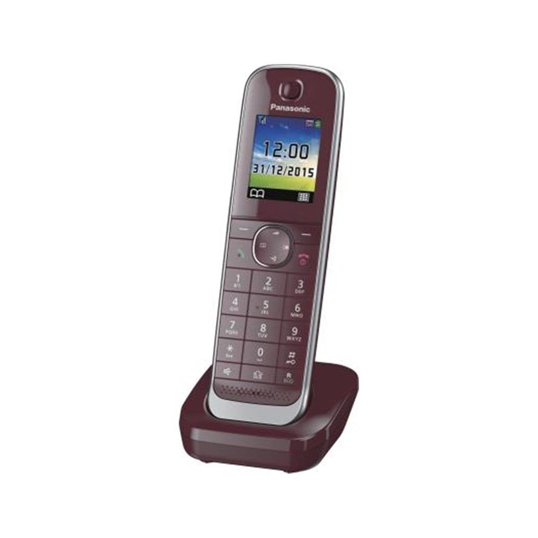 Panasonic KX-TGJA30EXR Mobilteil inkl. Ladeschale, Weinrot