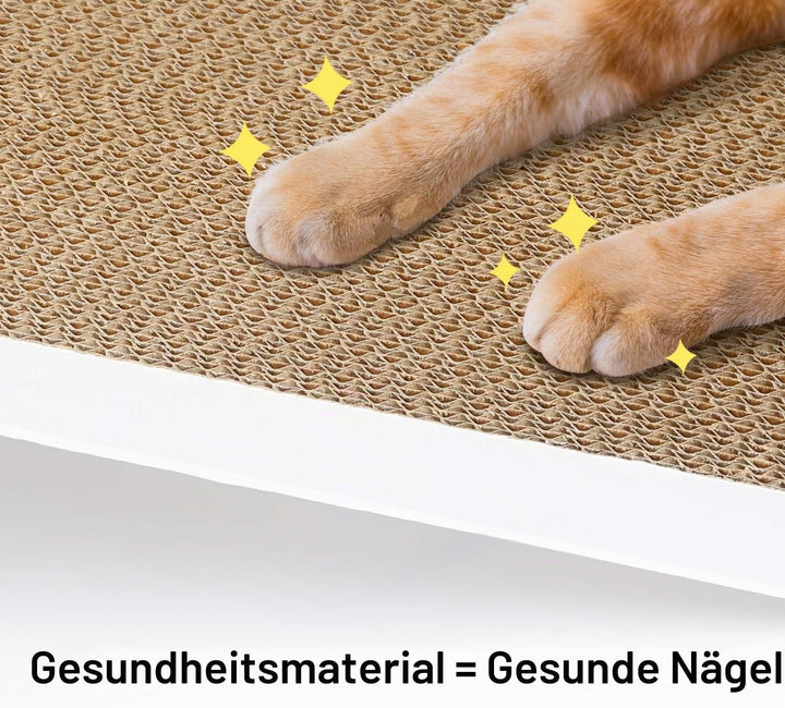 LIKEA Kratzbrett für Katzen mit Katzenminze, Qualitäts-Pappe und Konstruktion Kratzmöbel, mehrere Kr